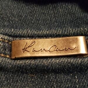 KanCan Petite Woman's Dark Blue Denim Boot Cut Jeans.    Size 5